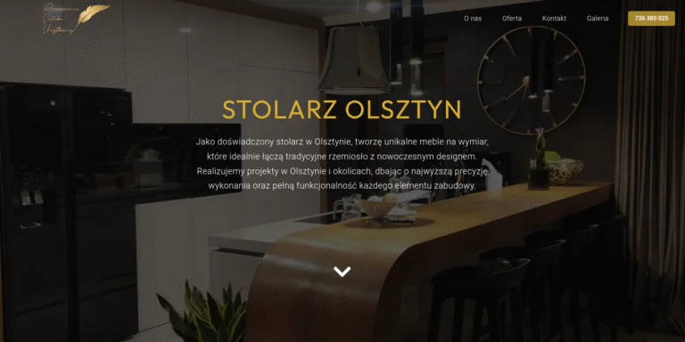 Widok strony internetowej Płuciennik Meble